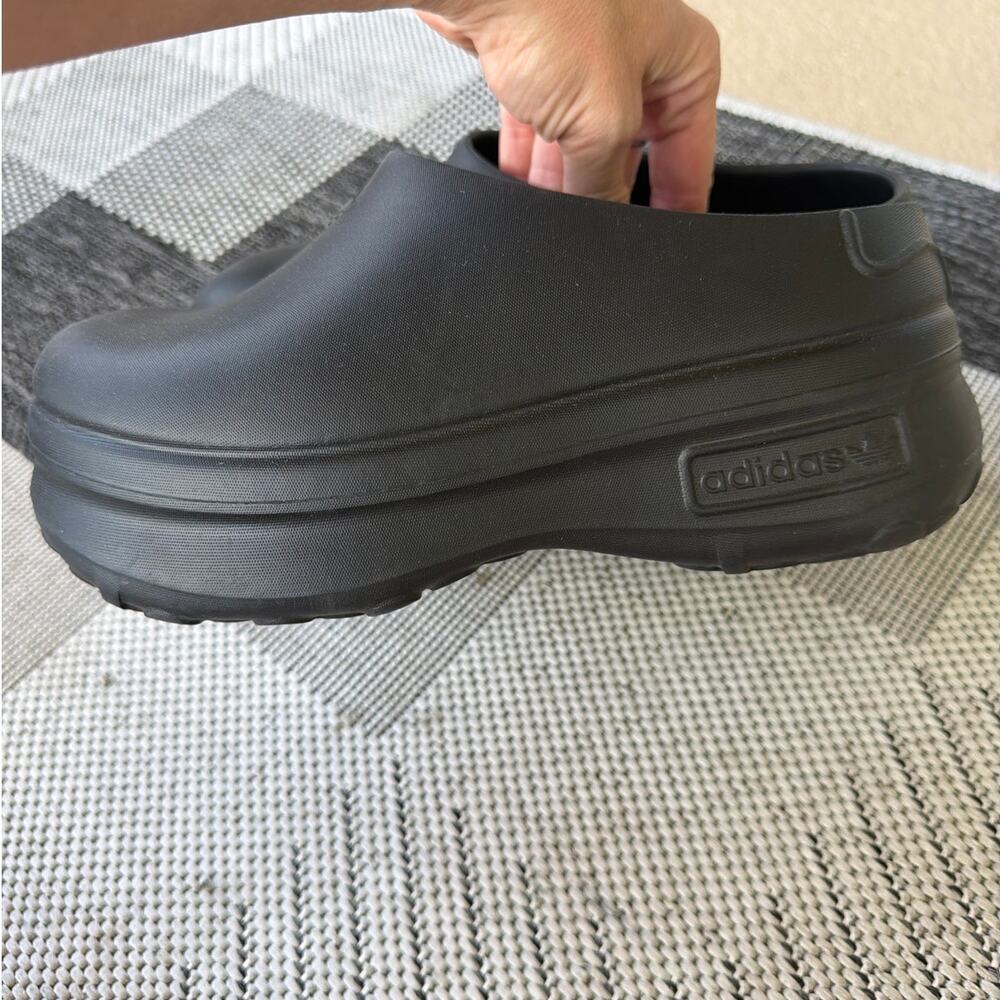 ADIDAS Stan Smith Adifom Mules in Black Womens 9 Chunky Platform Slip-On Shoes - Picture 4 of 7